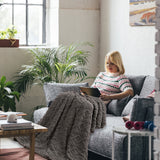 Warm Blankets for Winter, Winter Blankets Queen Size,King Blankets for The Bed, Winter Blankets Queen Size,Super Soft Throw Blankets, Silky Flannel Fleece Bed Blanket Blue