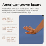 Waterproof Bed Flat Sheet ,Best Season Cotton Sheet-Long Staple Cotton Sheets Set, Soft Cotton Bed Sheets,Reusable Washable Mattress Protector Sheet, Furniture Cover for Bedding,Couch Blue