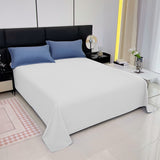 Waterproof Bed Flat Sheet ,Best Season Cotton Sheet-Long Staple Cotton Sheets Set, Soft Cotton Bed Sheets,Reusable Washable Mattress Protector Sheet, Furniture Cover for Bedding,Couch White