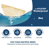Waterproof Bed Flat Sheet ,Best Season Cotton Sheet-Long Staple Cotton Sheets Set, Soft Cotton Bed Sheets,Reusable Washable Mattress Protector Sheet, Furniture Cover for Bedding,Couch Yellow