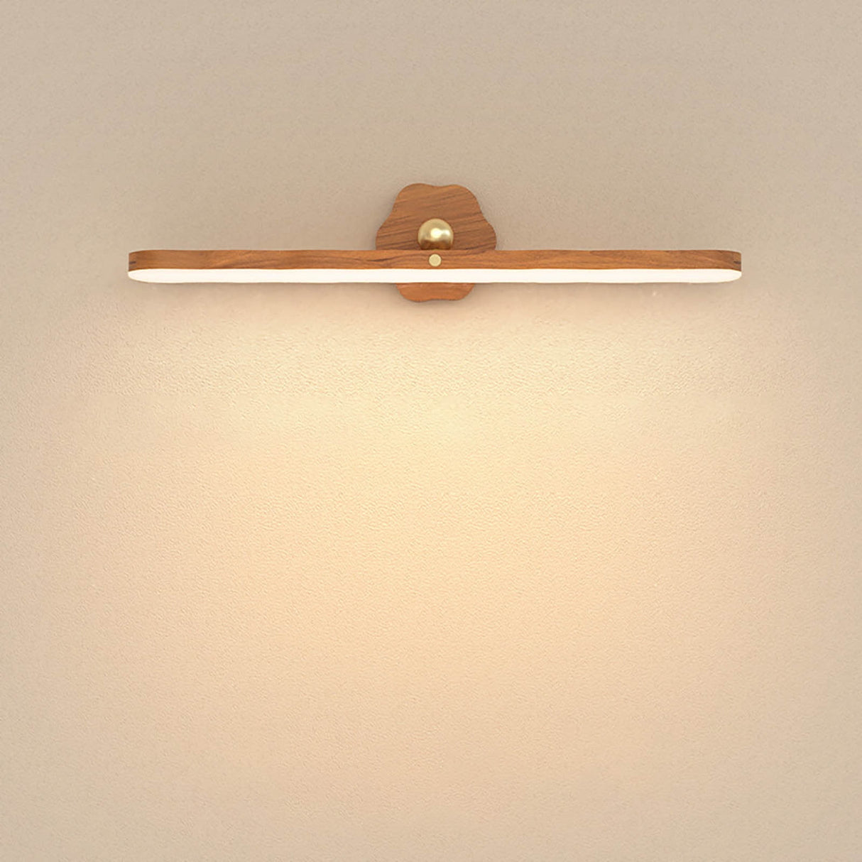 Wall Lights for Bedroom Battery Operated Wall Sconce Lamp Vanity Light Magnetic Wooden Wireless Rechargeable Wall Lights,Rotating Multi-purpose Night Light Movable Light Detachable Cabinet Light A