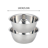 Thickened Stainless Steel Mixing Bowl - Salad Bowl, Metal Bowls, Stainless Steel Basin, Heavy Duty Deeper Edge Mirror Finish Dishwasher Safe Bowl, Metal Bowls,Stainless Steel Basin, Water Basin 14CM 400ml