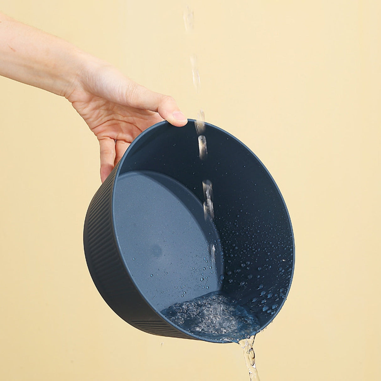 Unbreakable Large Cereal Bowl - Wheat Straw Bowls Salad bowls Microwave and Dishwasher Safe Salad Bowls, Stackable Color Kitchen Bowls for Serving, Soup, Oatmeal, Pasta, Noodles Blue