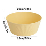 Unbreakable Large Cereal Bowl - Wheat Straw Bowls Salad bowls Microwave and Dishwasher Safe Salad Bowls, Stackable Color Kitchen Bowls for Serving, Soup, Oatmeal, Pasta, Noodles Yellow