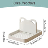 Silicone Spoon Rest with Lid, Heat-Resistant Foldable Utensil Holder for Spatulas, Kitchen Counter Organizer, Stove Top Safe Gray 7.28x5.51x4.13' 7.28" x 5.51" x 4.13" Black