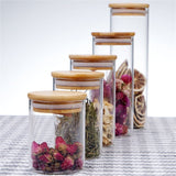 CGZQFEI Glass Storage Containers with Lids, Glass Jars with Lids, Clear Food Jar, Round Canister, Pantry Organizers and Storage for Cookie Flour Oat Pasta Tea Coffee Bean,175ml,2.55x3.14' Clear1