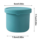 CGZQFEI Silicone Food Containers for Kids, Reusable Baby Snack Fruits Container with Lids, Leak Proof Silicone Food Storage Containers Kids Small Lunch Box BPA Free for Daycare School Travel Blue1