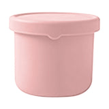 CGZQFEI Silicone Food Containers for Kids, Reusable Baby Snack Fruits Container with Lids, Leak Proof Silicone Food Storage Containers Kids Small Lunch Box BPA Free for Daycare School Travel Pink2