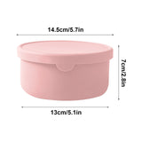 CGZQFEI Silicone Food Containers for Kids, Reusable Baby Snack Fruits Container with Lids, Leak Proof Silicone Food Storage Containers Kids Small Lunch Box BPA Free for Daycare School Travel Pink4