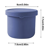 CGZQFEI Silicone Food Containers for Kids, Reusable Baby Snack Fruits Container with Lids, Leak Proof Silicone Food Storage Containers Kids Small Lunch Box BPA Free for Daycare School Travel Purple1