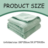 Soft Warm Blanket - Pure Cotton Lightweight Bedding | Breathable & Big Size 200*230cm | Cozy Cotton Blanket for Sofa & Bed | Warm & Soft Home Textiles for Year-Round Use(I) I