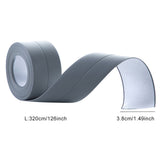 Kitchen & Bathroom Mildew-Proof Caulk Tape,PE Self-Adhesive Waterproof Sealing Strip for Bathtub, Shower & Toilet,Waterproof Caulk Strip, Bathroom Caulk Tape, Kitchen Sealing Tape(Grey) C