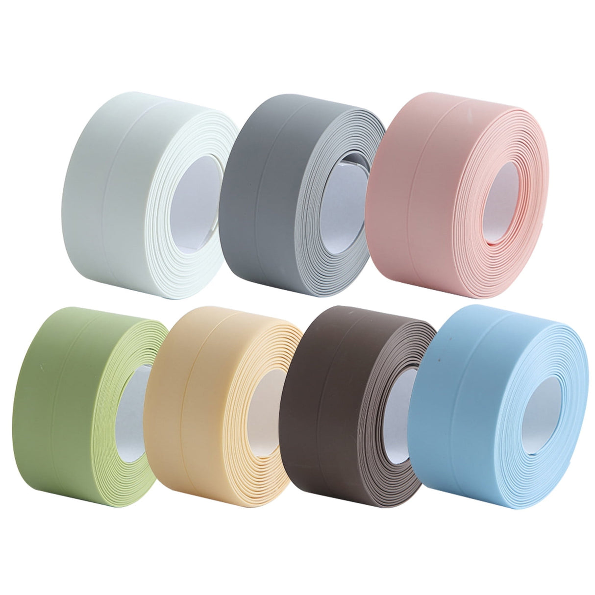 Kitchen & Bathroom Mildew-Proof Caulk Tape,PE Self-Adhesive Waterproof Sealing Strip for Bathtub, Shower & Toilet,Waterproof Caulk Strip, Bathroom Caulk Tape, Kitchen Sealing Tape(Grey) C