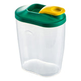 Airtight Storage Container with Lids, Plastic Pet Food Storage Container with Locking Lid,Pet Dog Cat Food Dispenser ,Clear Pet Dog Food Storage Bin Containers for Rice Grain(Green,4.72x7.68") Z1-Green