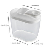 Airtight Storage Container with Lids, Plastic Pet Food Storage Container with Locking Lid,Pet Dog Cat Food Dispenser ,Clear Pet Dog Food Storage Bin Containers for Rice Grain(Green,4.72x7.68") Z2-Clear
