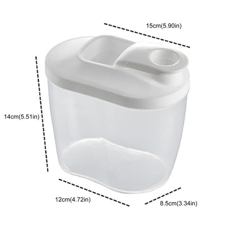 Airtight Storage Container with Lids, Plastic Pet Food Storage Container with Locking Lid,Pet Dog Cat Food Dispenser ,Clear Pet Dog Food Storage Bin Containers for Rice Grain(Green,4.72x7.68") Z2-Green