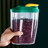 Airtight Storage Container with Lids, Plastic Pet Food Storage Container with Locking Lid,Pet Dog Cat Food Dispenser ,Clear Pet Dog Food Storage Bin Containers for Rice Grain(Green,4.72x7.68") Z2-Green