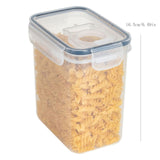 Airtight Storage Container with Lids, Plastic Pet Food Storage Container with Locking Lid,Pet Dog Cat Food Dispenser ,Clear Pet Dog Food Storage Bin Containers for Rice Grain(Green,4.72x7.68") Z5-1600ml