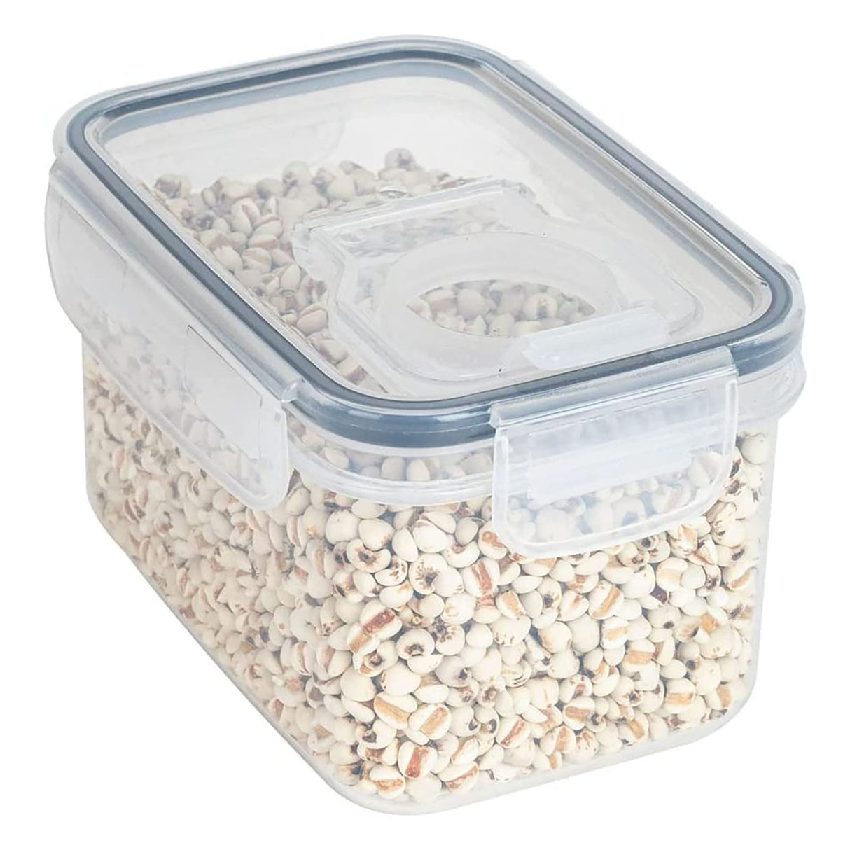 Airtight Storage Container with Lids, Plastic Pet Food Storage Container with Locking Lid,Pet Dog Cat Food Dispenser ,Clear Pet Dog Food Storage Bin Containers for Rice Grain(Green,4.72x7.68") Z5-1600ml