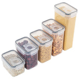 Airtight Storage Container with Lids, Plastic Pet Food Storage Container with Locking Lid,Pet Dog Cat Food Dispenser ,Clear Pet Dog Food Storage Bin Containers for Rice Grain(Green,4.72x7.68") Z5-2800ml