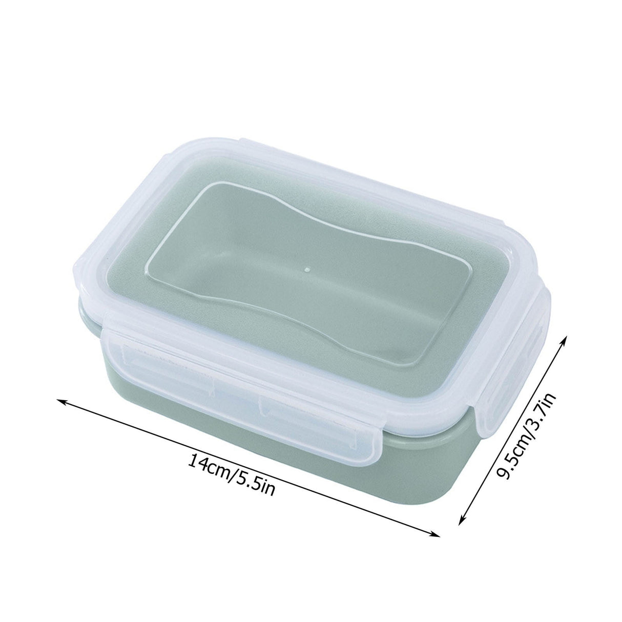 Plastic Meal Prep Containers with Lids, Food Storage Containers with Snap Locking Lids, Airtight Lunch Containers, Microwave, Oven, Freezer and Dishwasher (Blue/1 Pcs) 5.5x3.7 5.5" x 3.7" Blue