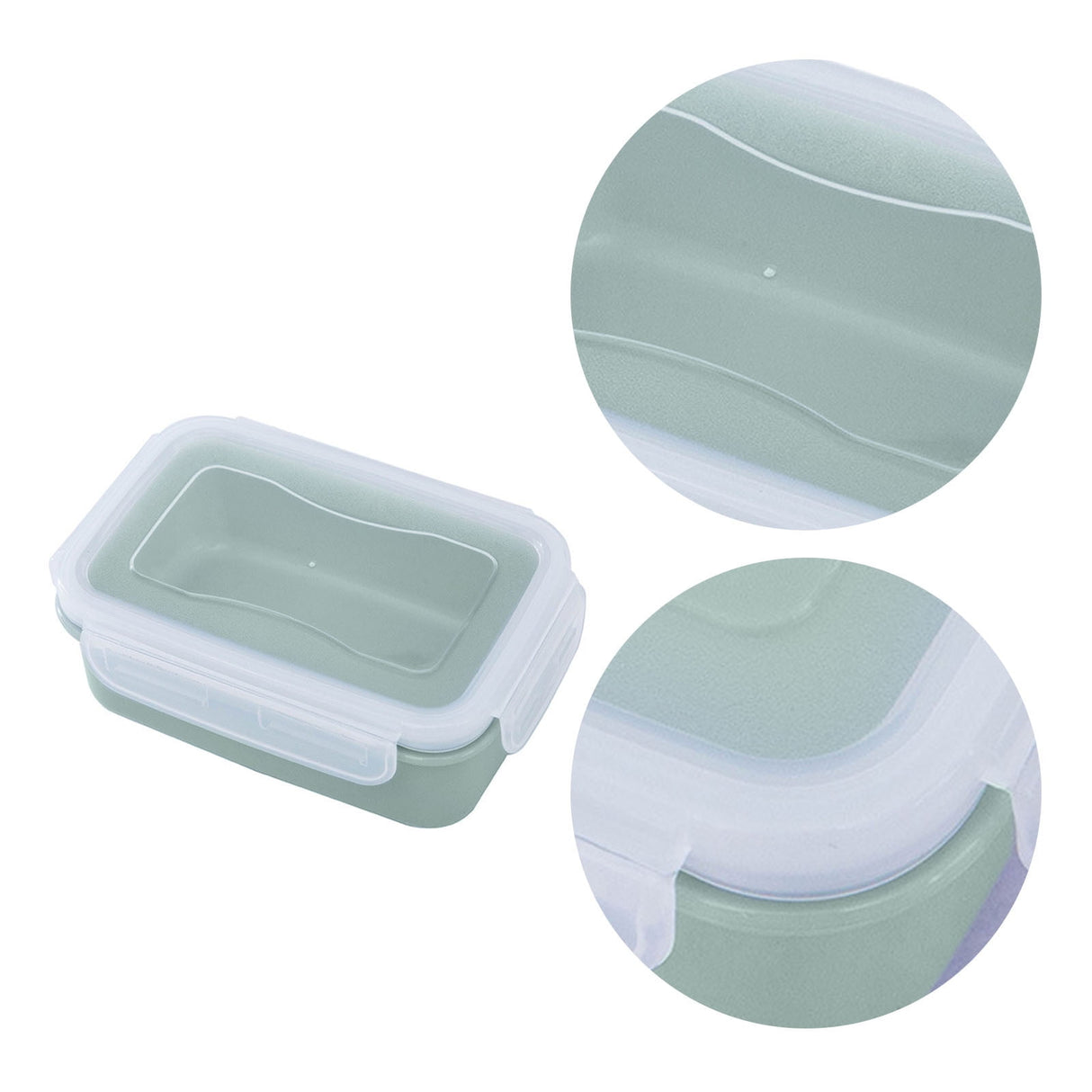 Plastic Meal Prep Containers with Lids, Food Storage Containers with Snap Locking Lids, Airtight Lunch Containers, Microwave, Oven, Freezer and Dishwasher (Blue/1 Pcs) 5.5x3.7 5.5" x 3.7" Blue