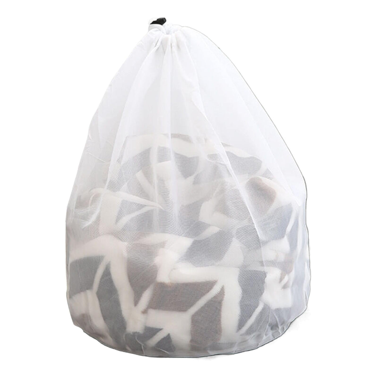 1 Pack Large Laundry Bags,Heavy Duty Diamond Mesh Laundry Bags with Drawstring Closure, Large Laundry Hamper Liner, Washable Laundry Essentials for Travel, Sports, Dorms,White (19.6in) 31.4in