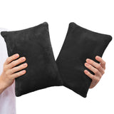 2 Pack Small Pillow, Cooling Memory Foam Mini Pillow 11 X 7 Inches for Sleeping, Travel, Nap and Neck, Knee, Lumbar Support, Tiny Pillow Cushion for Pet, Dogs 11" x 7" Red