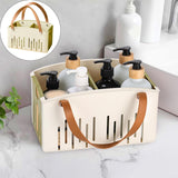 Cotton Woven Basket with PU Leather Handle, Clothes Toys Candy Gifts Cotton Rope Organizer, Living Room Basket Bathroom Shower Storage Laundry Basket, Dog Cat Bed, Fall Basket, 11.02x8.66x4.33 11.02" x 7.09" x 6.5" Green