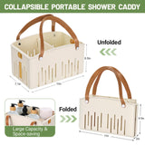 Cotton Woven Basket with PU Leather Handle, Clothes Toys Candy Gifts Cotton Rope Organizer, Living Room Basket Bathroom Shower Storage Laundry Basket, Dog Cat Bed, Fall Basket, 11.02x8.66x4.33 10.04" x 6.69" x 9.84" White