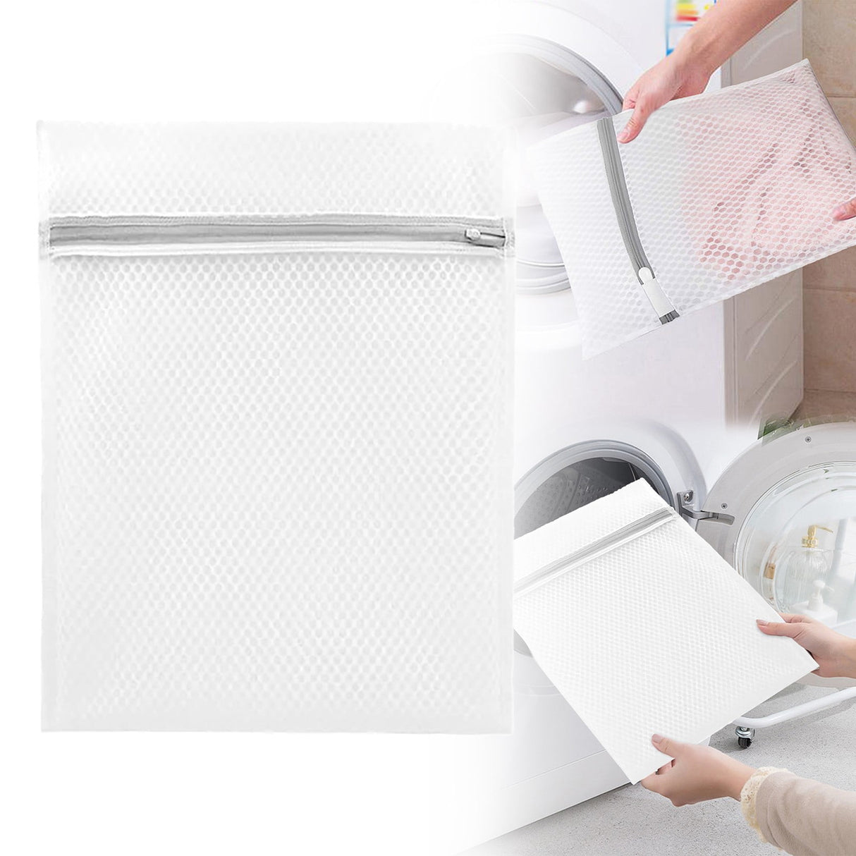3 Pcs Mesh Laundry Bag For Delicates Wash Bag For Underwear Lingerie Small Premium Fine Mesh Laundry Bags with Sturdy Zipper for Delicates,Travel Storage Organize Bag Laundry Bag,3 Pcs,9.06x11.81 3 Pcs