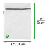 2 Pack 12" x 15" Laundry Mesh Net Washing Bag for Clothes bra Lingerie Socks Underwear,2 Pack Thickened Fine Mesh Gray Zippered Laundry Bags,Protective Wash Bags for Clothes,Laundry Mesh Bags 16" x 19"