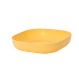 Plastic Pasta Bowls Reusable,Square Plate Bowls,Plastic Small Bowls For Kitchen,Pasta Serving Bowl,Kitchen Wheat Straw Serving Unbreakable Wide Shallow Dinner Plate Bowls For Salad, Cereal,Soup 5.5" x 5.5" x 1.1" Orange