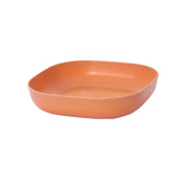 Plastic Pasta Bowls Reusable,Square Plate Bowls,Plastic Small Bowls For Kitchen,Pasta Serving Bowl,Kitchen Wheat Straw Serving Unbreakable Wide Shallow Dinner Plate Bowls For Salad, Cereal,Soup 5.5" x 5.5" x 1.1" Yellow