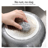 6Pcs Stainless Steel Scrubber,Heavy-Duty Curled Flat Wire Scouring Pad,Steel Wool Scrubber Pads For Cleaning Dishes, Pans, Pots, Ovens, Grills, Sinks - Stainless Steel Scrubbers For Kitchen 6pcs