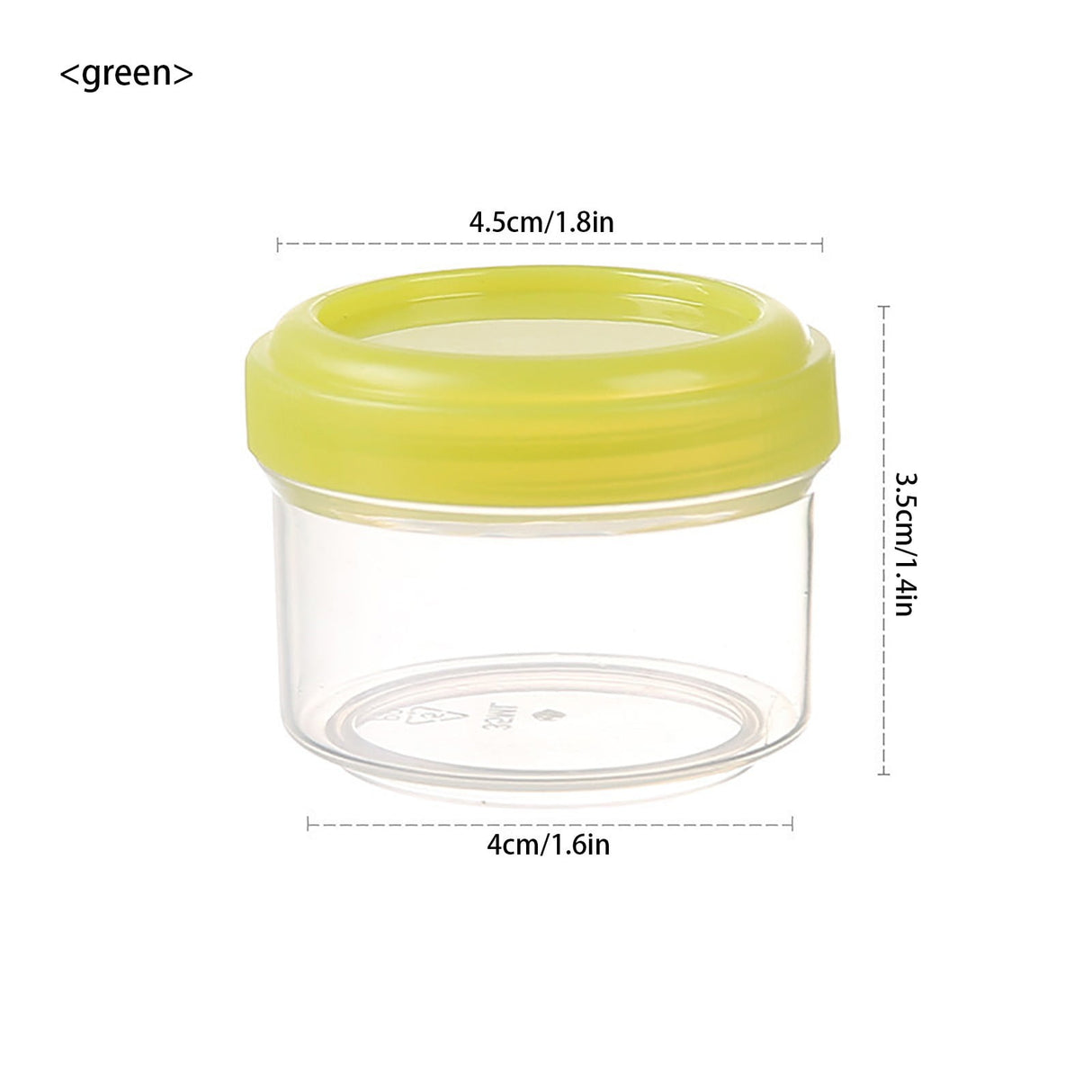 4Pcs Clear Plastic Jars With Lids,Small Plastic Storage Jars With Screw On Lids,Mini Wide-Mouth Refillable Storage Containers,Empty Round Containers For Candy,Beads,Lotion,Food Storage,Red Green
