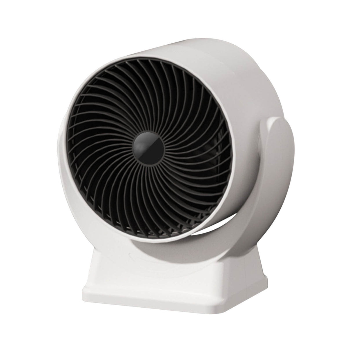 Space Heater,Mini Desk Heater for Office with 160° Lateral Auto Oscillation,3 Adjustable Gears,Tip-Over and Overheat Protection,Fast Heating,Small Ultra-Quiet Desktop Fan with USB Power White EU Standard