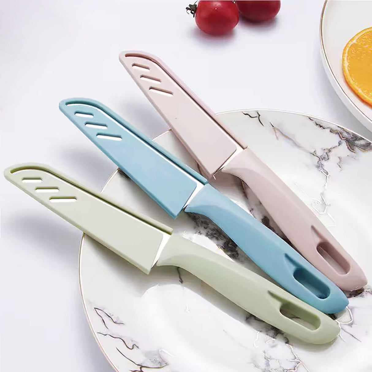 Paring Knife,1Pcs Paring Knives (1 Knives And 1 Knife Cover),4 Inch Peeling Knife,Fruit And Vegetable Knife,Ultra Sharp Kitchen Knives, Stainless Steel, Pp Plastic Handle,Kitchen Gadgets A