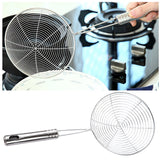 5.4 Inch Stainless Steel Spider Strainer, Pasta Strainer,Stainless Steel Wire Skimmer Spoon With Handle For Kitchen Frying Food, Pasta, Spaghetti, Noodle Spoon,Kitchen Utensils Tools Silver