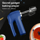 Powerful Hand Mixer, 3-Speed Hand Held Mixer for Baking, Lightweight Stainless Hand , Kitchen Mixer for , Cookies, 1 Pcs, 7.2x4.72 7.2" x 4.72" Blue