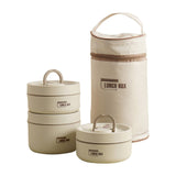 Insulated Lunch Box,Thermo Food Jar for Hot Food,Lunch Containers Wide Mouth Vacuum Insulated Stainless Steel Leakproof Lunch Box,Portable Stainless Steel Food Container,Thermal Food Container 420ML(2PCS)+620ML(1PCS) Brown