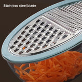 Cheese Grater With Containe,Vegetable Slicer,Stainless Steel Graters,Multi Purpose Graters For Kitchen,Stainless Steel Cheese Shredder,Potato Slicer,Cheese Shredder,Kitchen Gadgets,(A,4.13x7.67 in) A