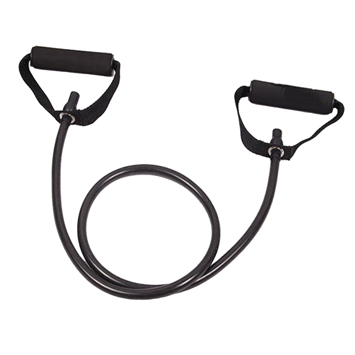 Resistance Bands with Handles, Exercise Bands with Handles, Single Resistance Bands for Resistance Training, Physical Therapy,Home Workouts, Fitness, Pilates,Shoulder And Neck Stretching Equipment Black