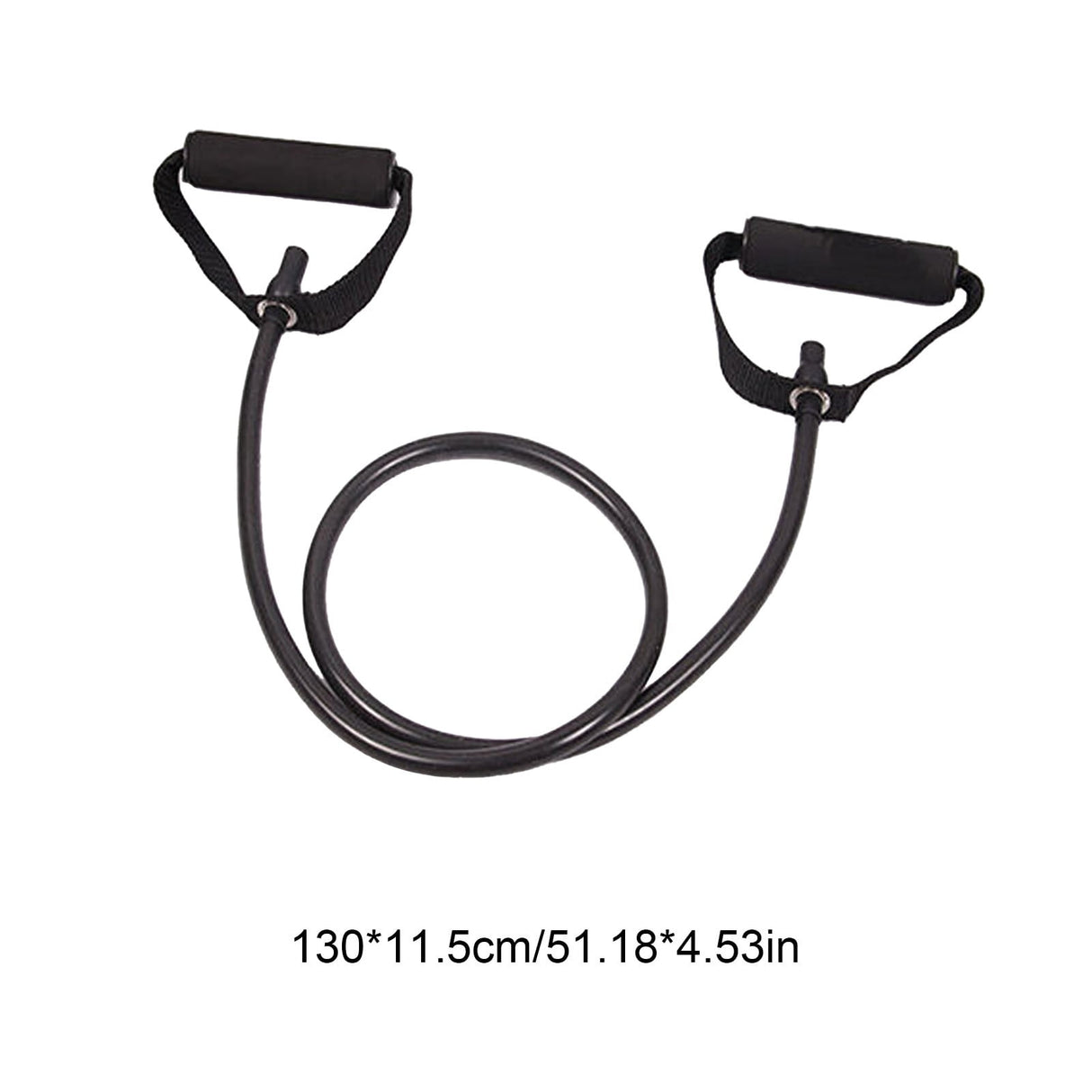 Resistance Bands with Handles, Exercise Bands with Handles, Single Resistance Bands for Resistance Training, Physical Therapy,Home Workouts, Fitness, Pilates,Shoulder And Neck Stretching Equipment Black