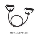 Resistance Bands with Handles, Exercise Bands with Handles, Single Resistance Bands for Resistance Training, Physical Therapy,Home Workouts, Fitness, Pilates,Shoulder And Neck Stretching Equipment Black