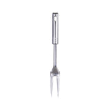 13-Inch Two Pronged Steak Fork Made of 304 Stainless Steel，Heavy Duty for Carving and Serving Meat，Comfortable Long Handle for Grilling and BBQ，Elegant Addition to Kitchen Utensils.