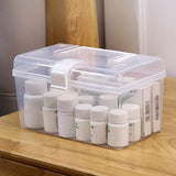Plastic Storage Bins With Lid and Handle, Plastic Latch Storage Box, Stackable Storage Container, Small Plastic Storage Basket, Cute Organizer Box for Home, Office, 1 Pcs, 7.68x4.13x4.33 7.68" x 4.13" x 4.33" Clear