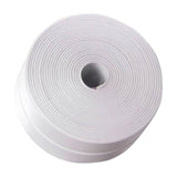Kitchen Caulk Tape Self Adhesive,Waterproof Caulking Sealing Tape,Easy to Install Caulking Tape for Bathroom Peel and Stick Caulking Strip Floor Tile Wallpaper Toilet Tub Shower Wall(White) White