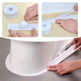 Kitchen Caulk Tape Self Adhesive,Waterproof Caulking Sealing Tape,Easy to Install Caulking Tape for Bathroom Peel and Stick Caulking Strip Floor Tile Wallpaper Toilet Tub Shower Wall(White) White