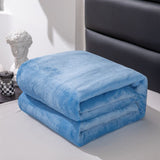 Fleece Throw Blanket for Couch,Super Soft Fuzzy Flannel Throw for Sofa, Luxury Plush Microfiber Bed Blanket, Cozy Home Decorative Velvet Gift Blanket,Fuzzy and Anti-Static(Grey 70x100cm) Blue2 70x100cm